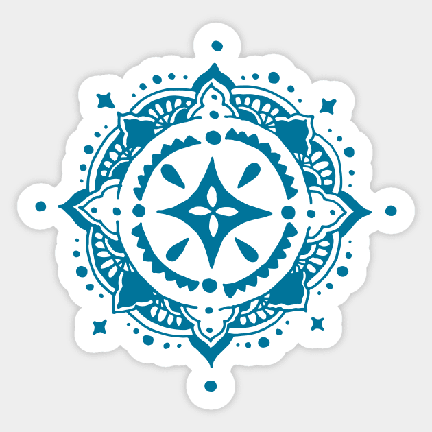 Henna1 blue Sticker by princeliaw